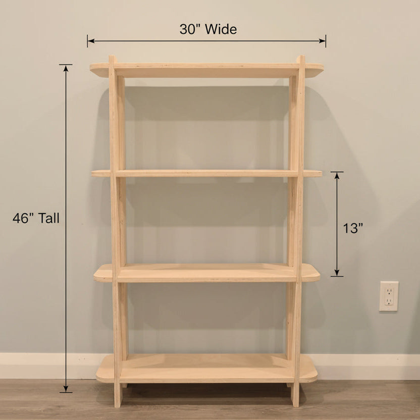 Architectural Shelving Unit 4 Shelf